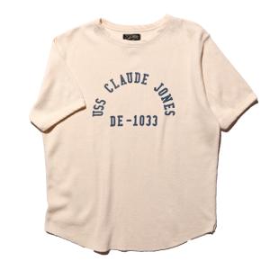 COLIMBO/コリンボ Thurmal Shirt S/S "USS Cloude Jones"（両面プリント） Milky White｜morleyclothing