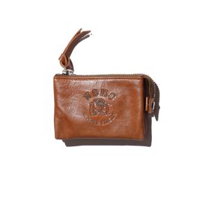 【先行ご予約商品】 COLIMBO/コリンボ Battery Park Coin Case Camel｜morleyclothing