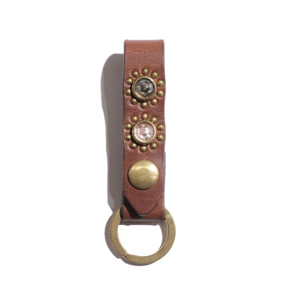COLIMBO/コリンボ JEWEL STUDDED LEATHER KEY RING　"Sunfl...