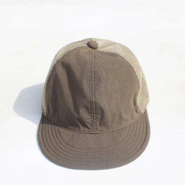 HIGHER/ハイヤー VINTAGE NYLON OX MESH CAP KHAKI