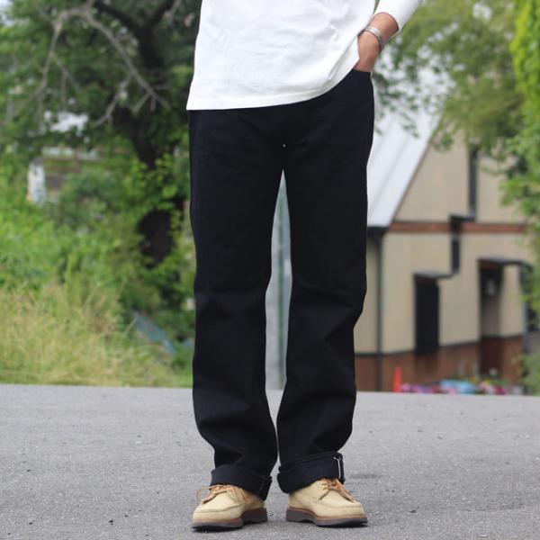 TCBジーンズ Late S40's Jeans BKBK 大戦モデル ワンウォッシュ ブラックデニ...