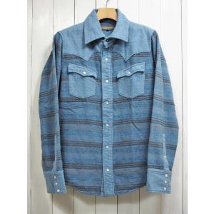 AYUITE(アユイテ) NEP BORDER WESTERN SHIRT ネップボーダー ウエスタ...