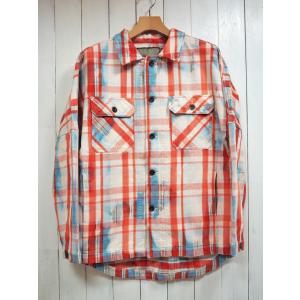 AYUITE(アユイテ) WW DOLMAN HEAVY NEL CHECK SHIRT ドルマンヘビーネルチェックシャツ AU20A-FS46 (ターコイズ) / CPO / シャツジャケット / メンズ｜morning-glow