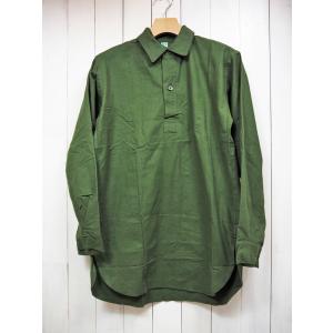 Tactical(タクティカル) DEADSTOCK SWEDISH M55 SHIRT デッドストック スウェーデン軍 プルオーバーシャツ (オリーブ) / メンズ / 軍物 / ミリタリー｜morning-glow