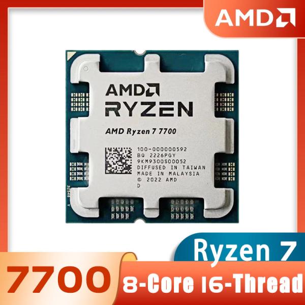 AMD-CPUプロセッサー,AMD Ryzen 7700 r7 7700 ghz,8コア,16スレッ...