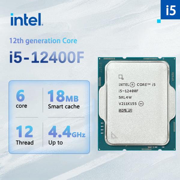 Intel-core i5 12400fプロセッサ、i5 12400f、2.5 ghz、6コア、12...