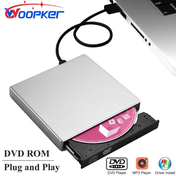 Wopker-外部DVDプレーヤーvcd,mp3プレーヤー,USB 2.0,超薄型,ポータブル,デス...