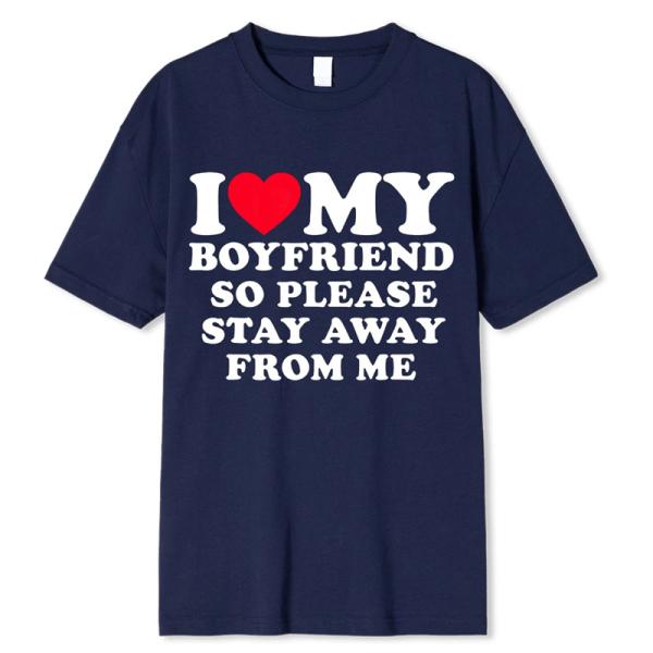 私は男性のためのボーイフレンドTシャツを愛しています、私はガールフレンドの服を愛しています、私たちか...