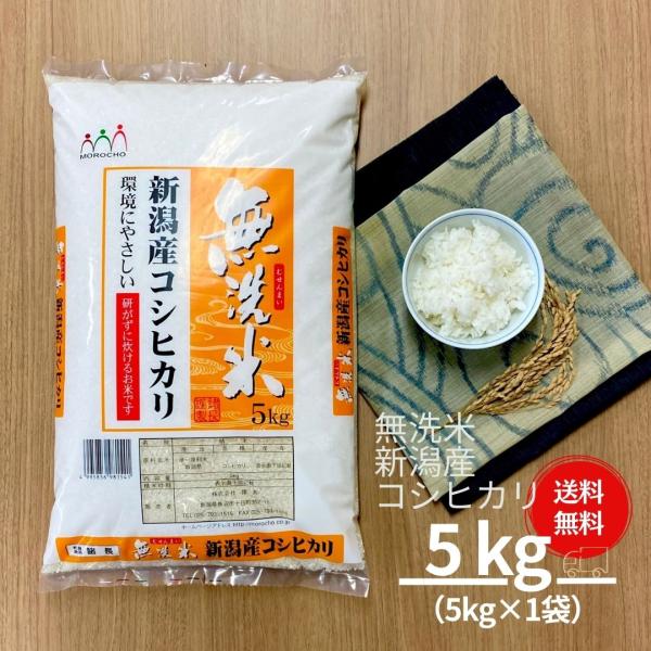米 無洗米 5kg セール コシヒカリ 新潟産 本州送料無料 令和5年産 お米 こしひかり