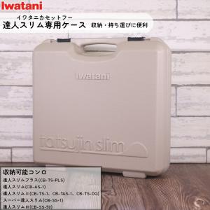 イワタニ 達人スリム 専用ケース CB-TSL-CASE 岩谷産業 取っ手付き ブローケース 衝撃吸収 保護ケース 保管 スッキリ収納 モカ色｜mos-mart