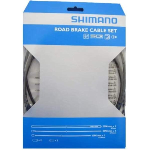 シマノ(SHIMANO) リペアパーツ ブレーキケーブルセット ステンレス ROAD ブラック Y8...