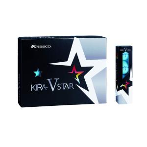 キャスコ(Kasco) ゴルフボール KIRA STAR V キラスターV ユニセックス キラスターVN アクア 最適ヘッドスピード: 25｜mosaic-store