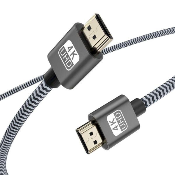 HDMI ケーブル 2m 4K @60Hz解像度3840x2160 HDMI 2.0 Cable 金...