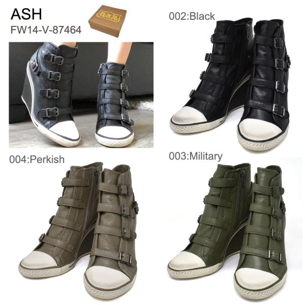 ASH アッシュ FW14-V-87464 Thelma 靴 ベルト ハイ ウェッジ スニーカー ヒ...