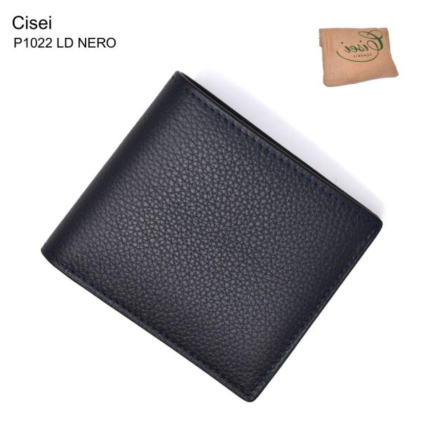 Cisei シセイ チセイ P1022 LD NERO 二つ折り財布 財布 札入れ カード収納 メン...