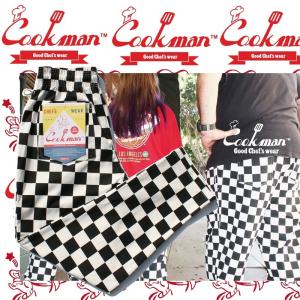 COOKMAN Chef Pants Checker black クックマン シェフパンツ｜moshpunx