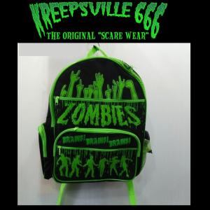 KREEPSVILLE666 ZOMBIE BACKPACK クリープスヴィル666 バックパック リュック ゾンビ｜moshpunx