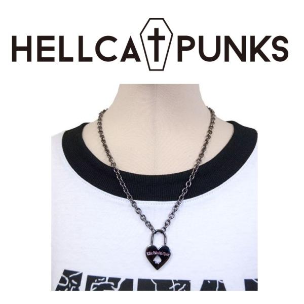 HELLCATPUNKS ミニハート南京錠ネックレス ヘルキャットパンクス