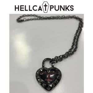 HELLCATPUNKS ハート南京錠ネックレス ヘルキャットパンクス｜moshpunx