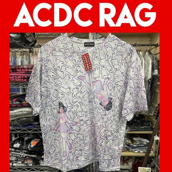 【 ACDC RAG 】bunnies in space Tシャツ 原宿系 ポップ デコラ