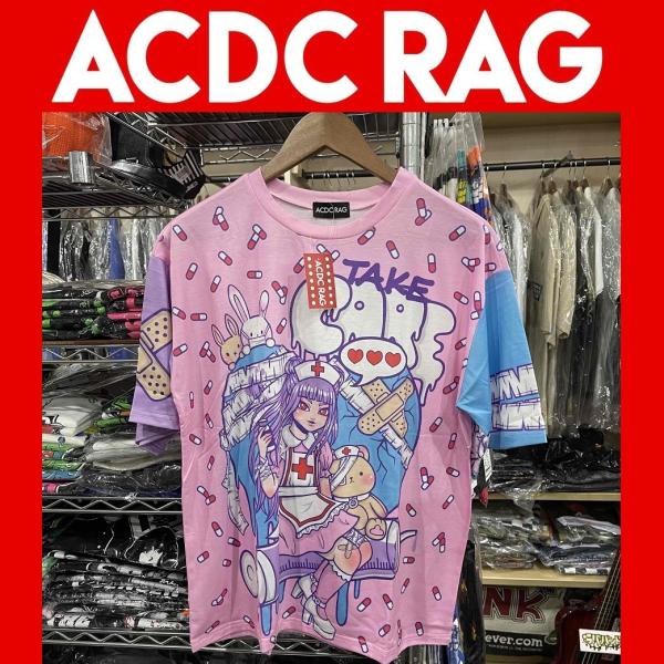 【 ACDC RAG 】TAKE CARE Tシャツ 原宿系 ポップ デコラ