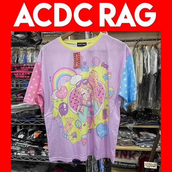 【 ACDC RAG 】80&apos;s Fancy Tシャツ 原宿系 ポップ デコラ