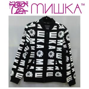 MISHKA スウェット スタジャン ミシカ 総柄 ジャケット｜moshpunx