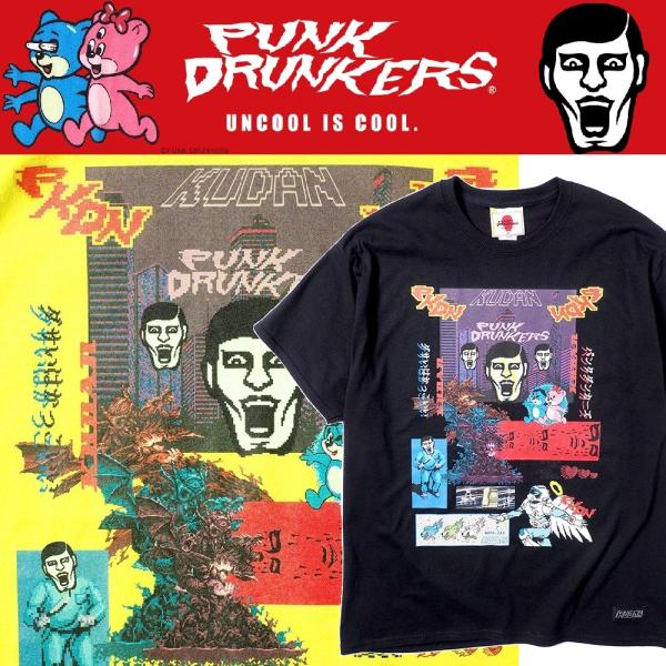 PUNKDRUNKERS x KUDAN PUNKUDAN式 カオティックシTEE パンクドランカー...