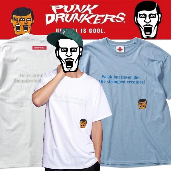 PUNKDRUNKERS ニコイチあいつ刺繍TEE パンクドランカーズ