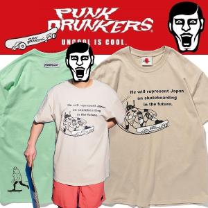 PUNKDRUNKERS スケボーベリーD.TEE パンクドランカーズ｜moshpunx