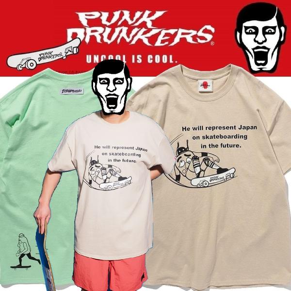 PUNKDRUNKERS スケボーベリーD.TEE パンクドランカーズ