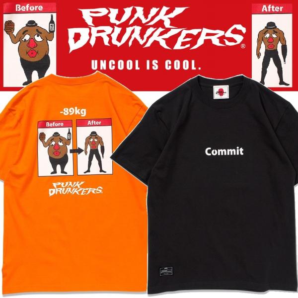 PUNKDRUNKERS Mr.ベリーDのビフォーアフターTEE パンクドランカーズ