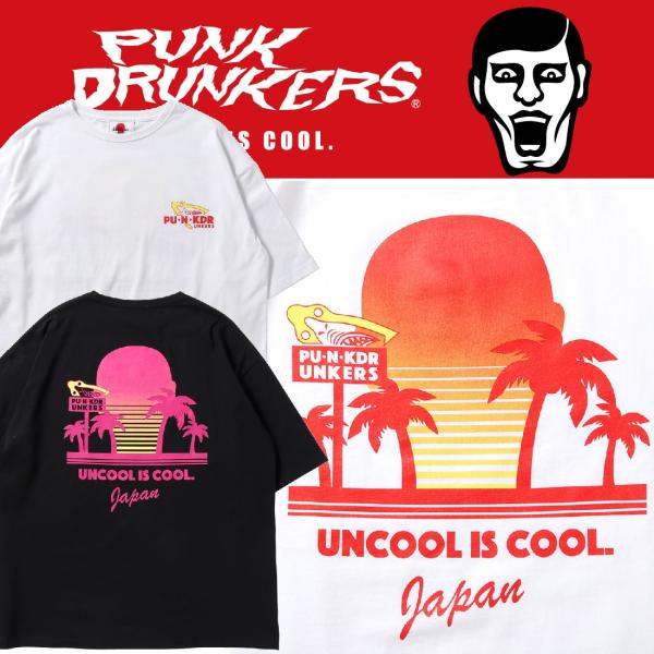 PUNKDRUNKERS 鮫人とヤシの木BIG.TEE パンクドランカーズ