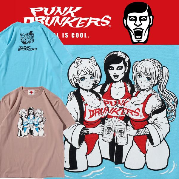 PUNKDRUNKERS x CANDIE BOLTON キャンギャルアイツTEE パンクドランカー...