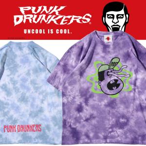 ・・予約商品・・PUNKDRUNKERS 目飛男タイダイBIG.TEE パンクドランカーズ asimocrafts サンゾー工務店｜moshpunx