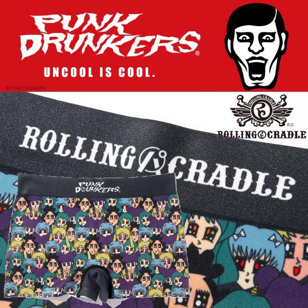 ・・予約商品・・PUNKDRUNKERS x ROLLING CRADLE 微少女ボクサーパンツ パ...