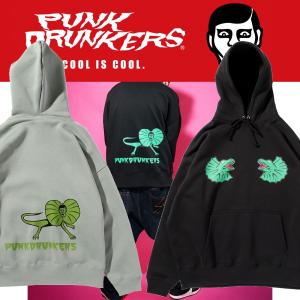 PUNK DRUNKERS（パンクドランカーズ） バスBIGパーカ プルオーバー