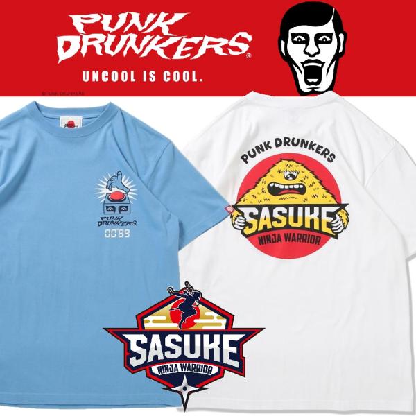 PUNKDRUNKERS x SASUKE ボタンTEE パンクドランカーズ