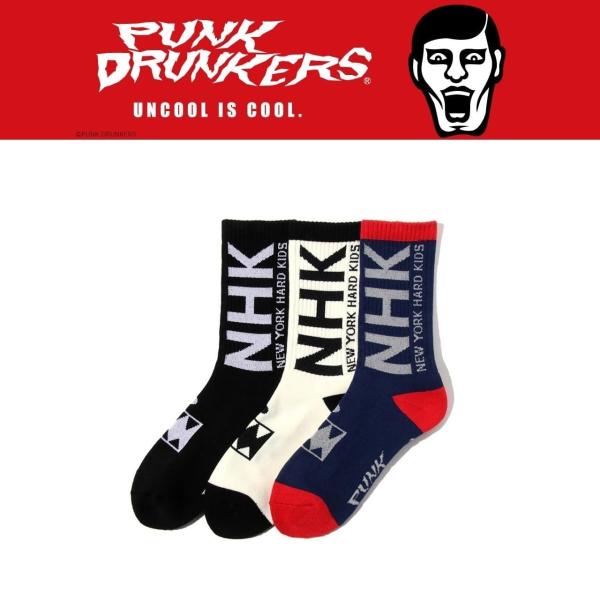 PUNKDRUNKERS x NewYork Hard Kids靴下 パンクドランカーズ
