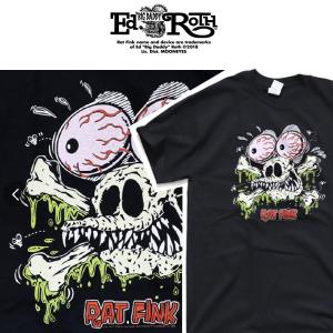 RATFINK Tシャツ 目玉 eye ドクロ ラットフィンク エドロス｜moshpunx