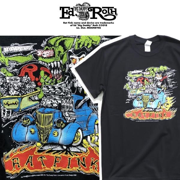 RATFINK Tシャツ SKULL ラットフィンク エドロス