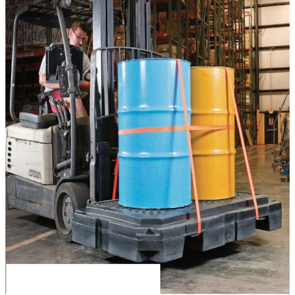 PAK604　ピグ　ヘビーデューティーパレット　ドラム缶2本用　132cm*66cm 沖縄・離島発送...