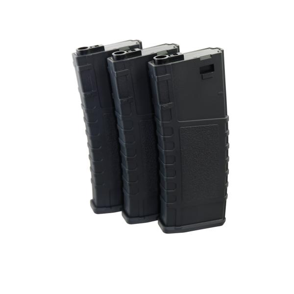 【LONEX】ハイキャパシティ 200Rds ポリマーマガジン AEG M4 3本セット BK ? ...
