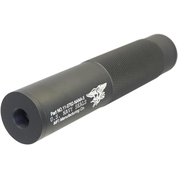 【SAA】NAVY SEALs NATO 5.56サイレンサー｜14mm正,逆ネジ対応×滑り止めロー...