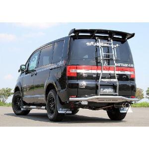 JAOS リヤスキッドプレート ブラック デリカ D:5 〔B256304BK〕 07.01