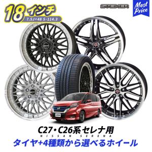 日産　セレナ　タイヤ　ホイール　セット　サマー　4本 セレナ 夏タイヤセット 新品 日産 ホイール タイヤセット 17インチ