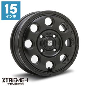 エクストリームJ XTREME-J KK03 15インチ 4.5J 45 4-100 サテンブラック ホイール1本 | MLJ エムエルジェイ N-BOXターボ ソリオ 軽自動車 軽カー 4穴｜mostprice