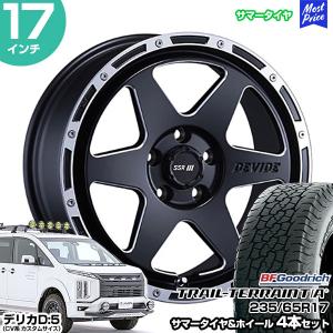 デリカD5 CV系 17インチ 235/65R17 BFグッドリッチ トレールテレーン T/A サマータイヤホイール 4本セット SSR ディバイド TR-6 17インチ 7.0J 42 5H114.3｜mostprice