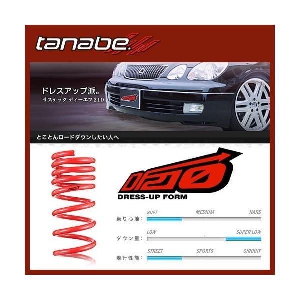 タナベ ローダウンスプリング SUSTEC DF210 TOYOTA ミニバン/1BOX ヴェルファ...