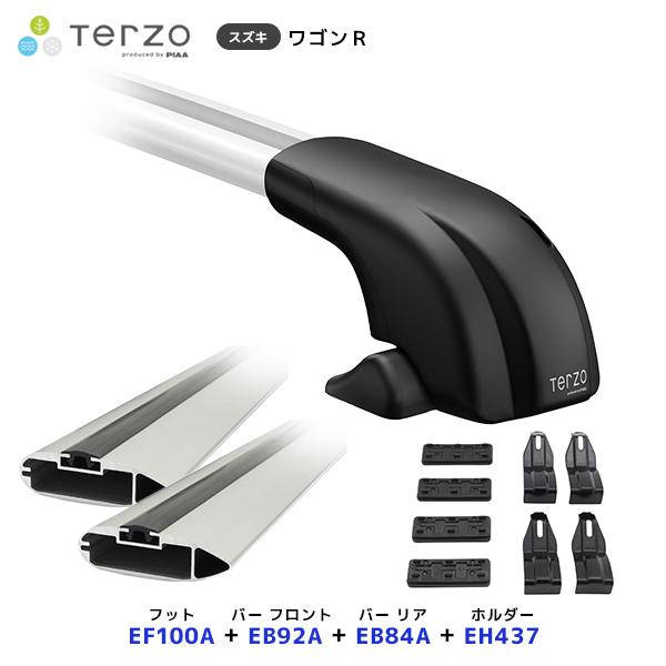 TERZO ルーフキャリア取付 セット ワゴンR フット〔EF100A〕フロントバー〔EB92A〕リ...